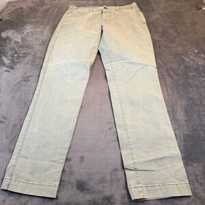 Gap For Good Slim Fit Chino Pants Mens 30x32 Olive Green Stretch Twill Cotton